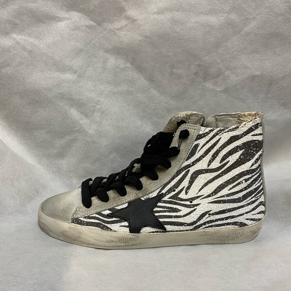 NIB Golden Goose Zebra Glitter & Black Star, 36 - Picture 6 of 14